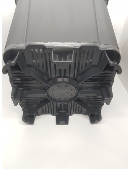 MACETA TEKU CUADRADA NEGRA 0,23L