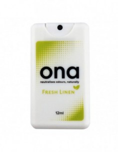 ONA SPRAY CARD 12 ML FRESH LINEN TARJETA AEROSOL (CAJA EXPOSITOR 20 UDS)