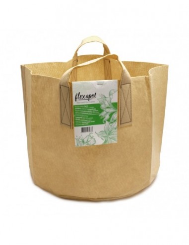FLEXAPOT MACETA TEXTIL BEIGE 37,9 LITROS (10 GAL) * MACETAS Y BANDEJAS