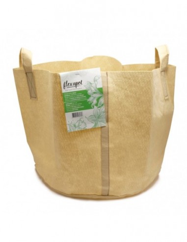 FLEXAPOT MACETA TEXTIL BEIGE 75,7 LITROS (20 GAL) * MACETAS Y BANDEJAS