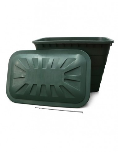 DEPOSITO VERDE RECTANGULAR 520L  RIEGO