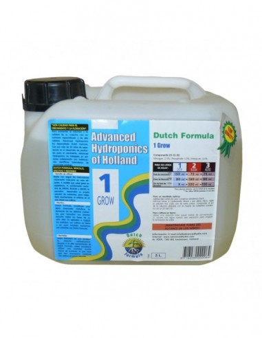 DUTCH FORMULA GROW 5 L.  ADVANCED HYDROPONICS OF HOLLAND