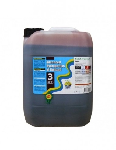 DUTCH FORMULA MICRO 10 L.  ADVANCED HYDROPONICS OF HOLLAND