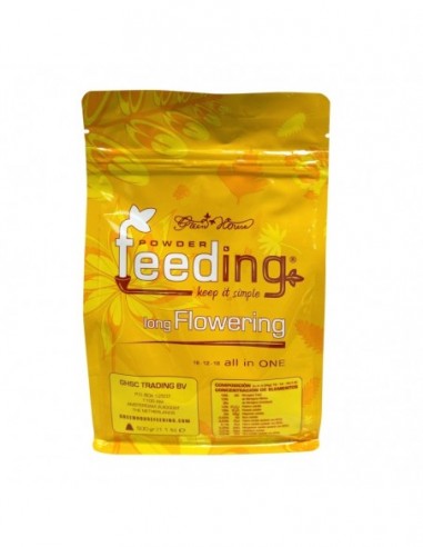 GREEN HOUSE POWDER FEEDING LONG FLOWERING 500 GR BOLSA  GREEN HOUSE FERTILIZANTES