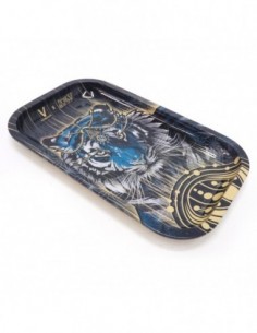 BANDEJA METALICA DE LIAR 27X16 CM  - TIGRE  BANDEJAS FUMADOR