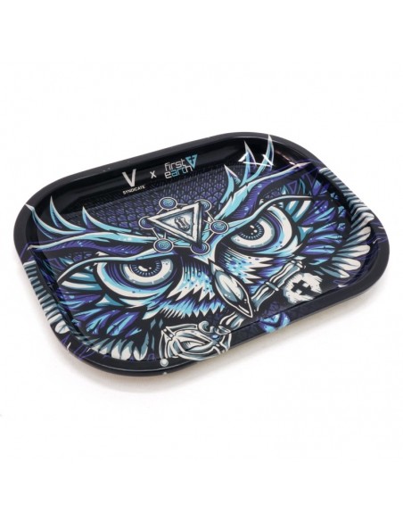 BANDEJA METALICA DE LIAR 18X14 CM - BUHO  BANDEJAS FUMADOR