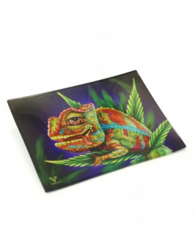 BANDEJA DE CRISTAL PARA LIAR V SYNDICATE STONED CHAMELEON PEQUEÑA (16X12CM)   BANDEJAS DE FUMADOR