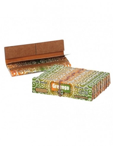 PAPEL DE FUMAR GREENGO KING SIZE+BOQUILLA (2 EN 1-24 LIBRITOS) * PAPEL DE FUMAR