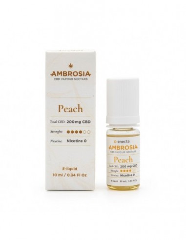 AMBROSIA 200 MG CBD E-LIQUID 10 ML (MELOCOTON) * ENECTA CBD
