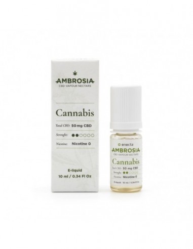 AMBROSIA 50 MG CBD E-LIQUID 10 ML (CANNABIS) * ENECTA CBD