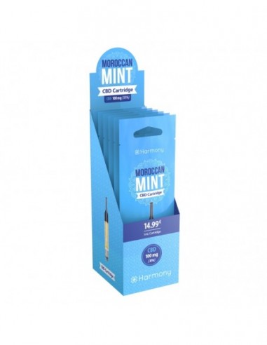 CARTUCHO HARMONY MOROCCAN MINT 100 MG CBD (6 UNIDADES) * HARMONY CBD