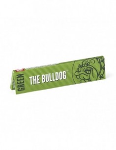 PAPEL THE BULLDOG KING SIZE SLIM GREEN HEMP 50 LIBRILLOS  PAPEL DE FUMAR THE BULLDOG