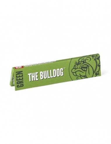 PAPEL THE BULLDOG KING SIZE SLIM GREEN HEMP 50 LIBRILLOS  PAPEL DE FUMAR THE BULLDOG