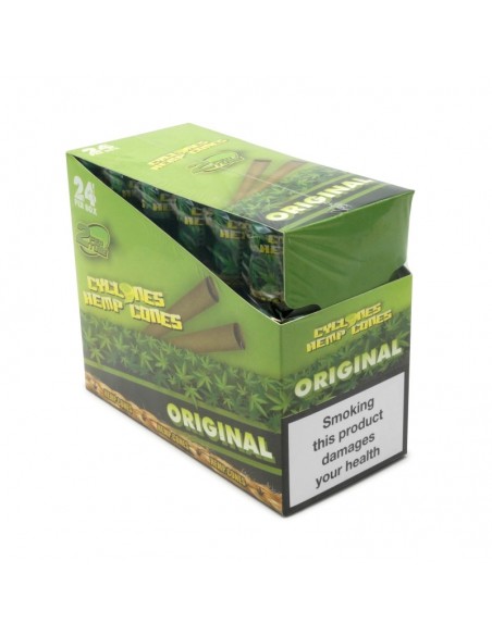 CYCLONES HEMP ORIGINAL NATURAL CAJA 12 X 2 UNIDADES