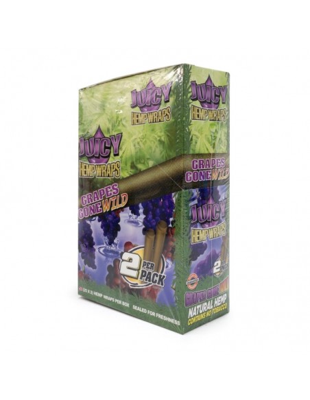 JUICY JAY HEMP BLUNT PURPLE GRAPE 25 SOBRES DE 2 UNIDADES  BLUNT