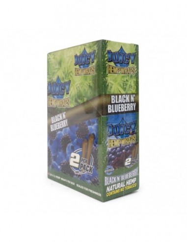 JUICY JAY HEMP BLUNT BLUE BLUEBERRY 25 SOBRES DE 2 UNIDADES  BLUNT