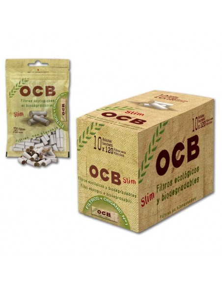 FILTROS DE ALGODON OCB SLIM ORGANIC 6MM 10X150 UND