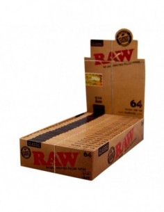 PAPEL RAW 64 - CLASSIC 1 1 4 24 LIBRILLOS  PAPEL DE FUMAR