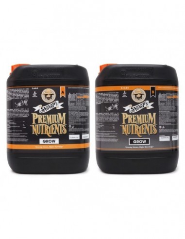GROW A+B SOIL / NO RECIRCULANTE 5LTR AGUA BLANDA * SNOOP'S PREMIUM NUTRIENTS