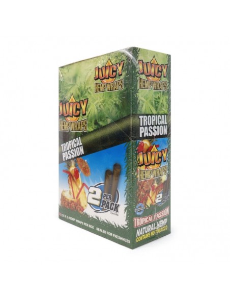JUICY JAY HEMP BLUNT TROPICAL TROPICAL PASSION 25 SOBRES DE 2 UNIDADES  BLUNT