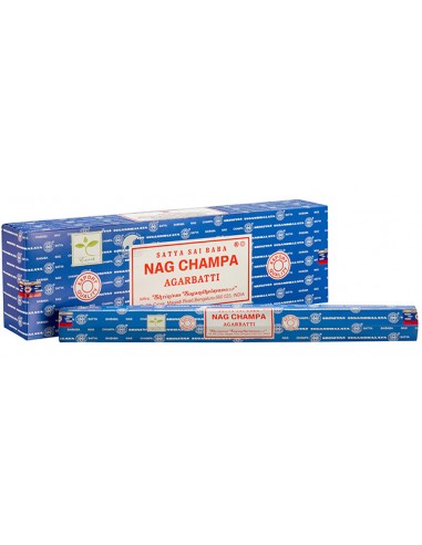 ORIGINAL NAGCHAMPA 1CAJA 10gr CAJAAZUL (8BARRITAS)