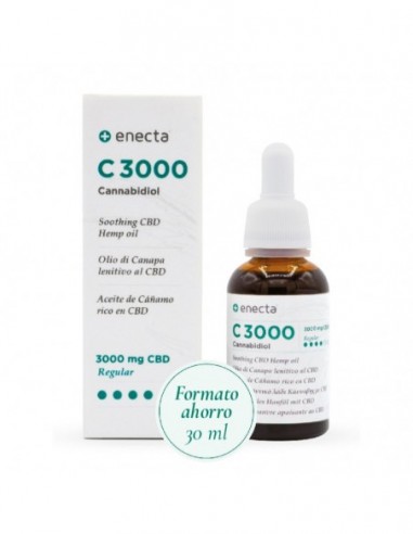 ACEITE DE CAÑAMO RICO EN CBD C3000 3000MG-30ML  ENECTA CBD