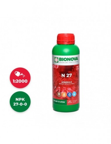 BIO NOVA N 27 NITROGENO 1L  FERTILIZANTES BIO NOVA