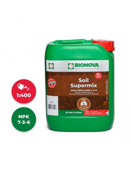 BIO NOVA SOIL-SUPERMIX 5 L  FERTILIZANTES BIO NOVA