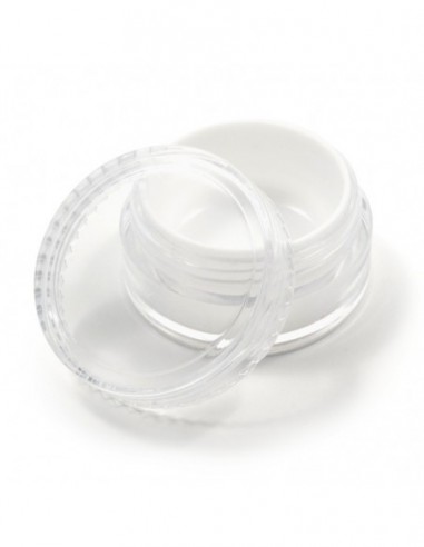 BOTE PLASTICO CON FUNDA INTERIOR DE SILICONA 10 ML COLOR BLANCO PACK 50 UNIDADES  ACCESORIOS BHO