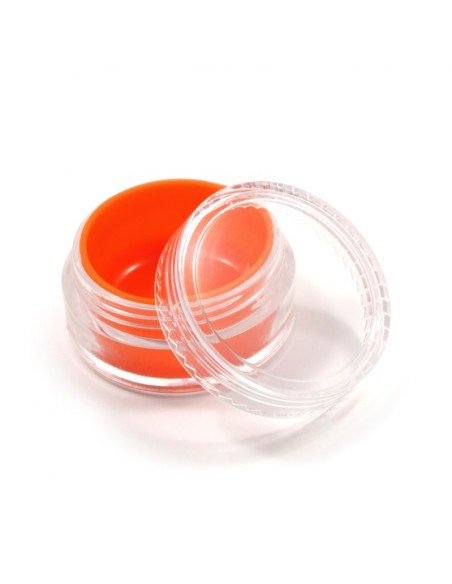 BOTE PLASTICO CON FUNDA INTERIOR DE SILICONA 10 ML COLOR NARANJA PACK 50 UNIDADES  ACCESORIOS BHO