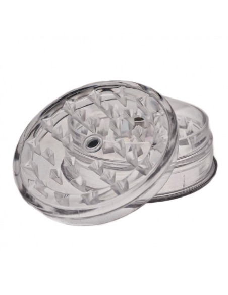 GRINDER PLASTICO MAGN. 3 PARTES TRANSPARENTE