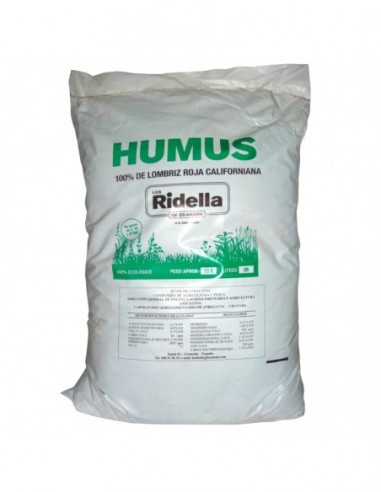 HUMUS DE LOMBRIZ 20 KG LOS RIDELLA  FERTILIZANTES LOS RIDELLA