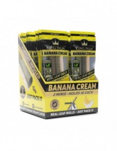 KING PALM DISPLAY BOX 20 SOBRES 2 X MINI BANANA CREAM