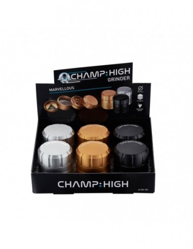 MARVELLOUS ALU GRINDER 50MM CHAMP HIGH - COLORES VARIOS DISPLAY 6 UNIDADES