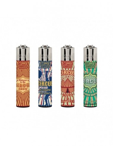 MECHERO CLIPPER CLASSIC LARGE CIRCUS LIFE 2 (DISPLAY 48 UDS)
