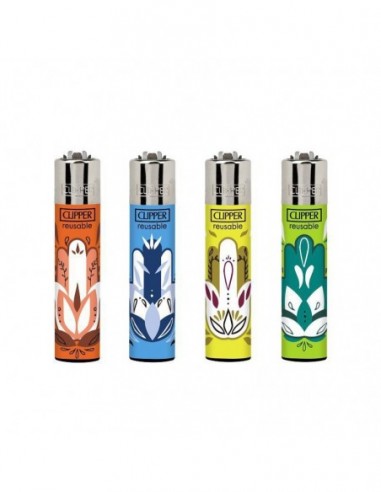 MECHERO CLIPPER CLASSIC LARGE HAMSA AMULET (DISPLAY 48 UDS)