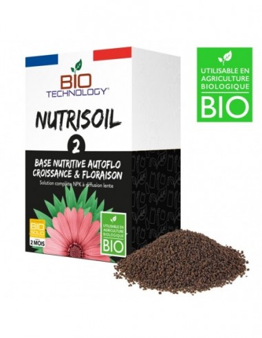 NUTRISOIL 2 BASE NUTRITIVE AUTOFLORAISON 350GR ETIQUETA FRANCESA  BIO-TECHNOLOGY