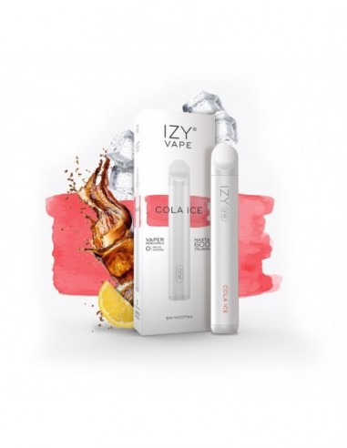 PACK 5 VAPERS DESECHABLES IZY VAPE 0MG COLA ICE (COLA)