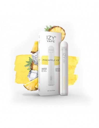 PACK 5 VAPERS DESECHABLES IZY VAPE 0MG PINEAPPLE ICE PIÑA