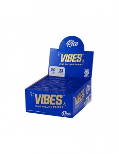 PAPEL DE ARROZ VIBES KING SIZE SLIM (50 LIBRITOS)   PAPEL DE FUMAR