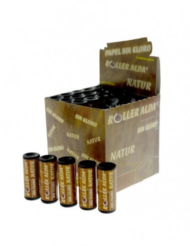 PAPEL ROLLER ALDA R 36 NATURAL (EXPOSITOR 50 UNIDADES)   PAPEL DE FUMAR ALDA
