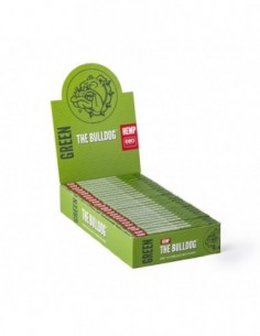 PAPEL THE BULLDOG GREEN HEMP ONE 1 4 DISPLAY 40 UNIDADES
