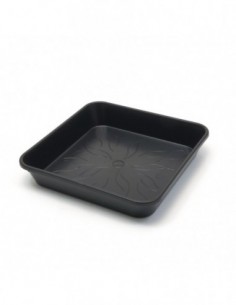 PLATO CUADRADO PURE FACTORY 14X14CM 40 UND  MACETAS Y BANDEJAS
