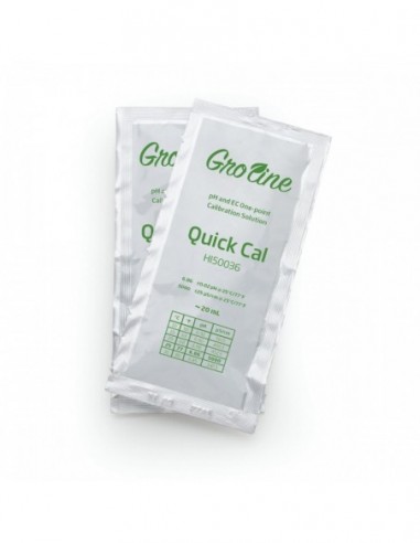 QUICK CAL SOLUCION DE CALIBRACION RAPIDA PARA HI9814 20 ML25UDS HANNA HI9814P  INSTRUMENTOS DE MEDIDA