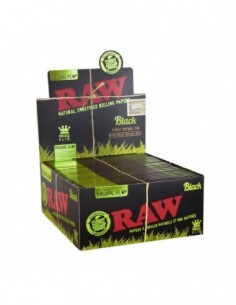 RAW BLACK ORGANIC KING SIZE SLIM 50 LIBRITOS  PAPEL DE FUMAR