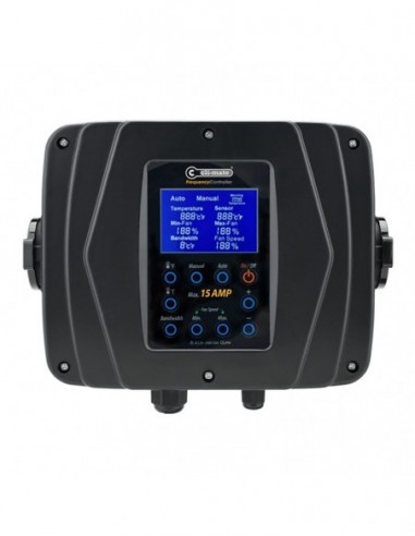 REGULADOR DE EXTRACTOR POR CONTROL DE FRECUENCIA CLI-MATE 15 AMP.   CONTROLADORES
