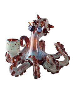 BONG DE VIDRIO OCTOPUS I BLACK LEAF