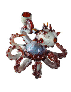 BONG DE VIDRIO OCTOPUS I BLACK LEAF 2