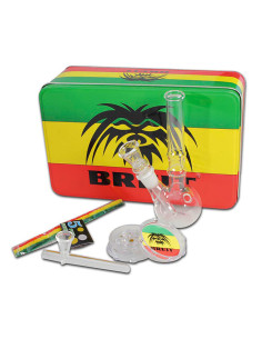 SET DE MINI BONG BREIT CON GRINDER Y PIPA SHOTGUN 2