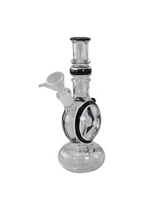 BONG DE VIDRIO ESCULPIDO DE BLACK LEAF